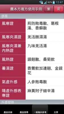 複方使用手冊 android App screenshot 0